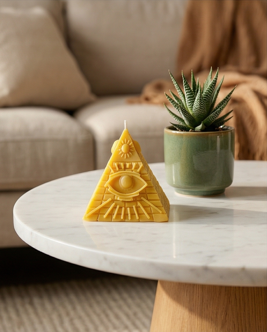 Illuminati Pyramid Candle
