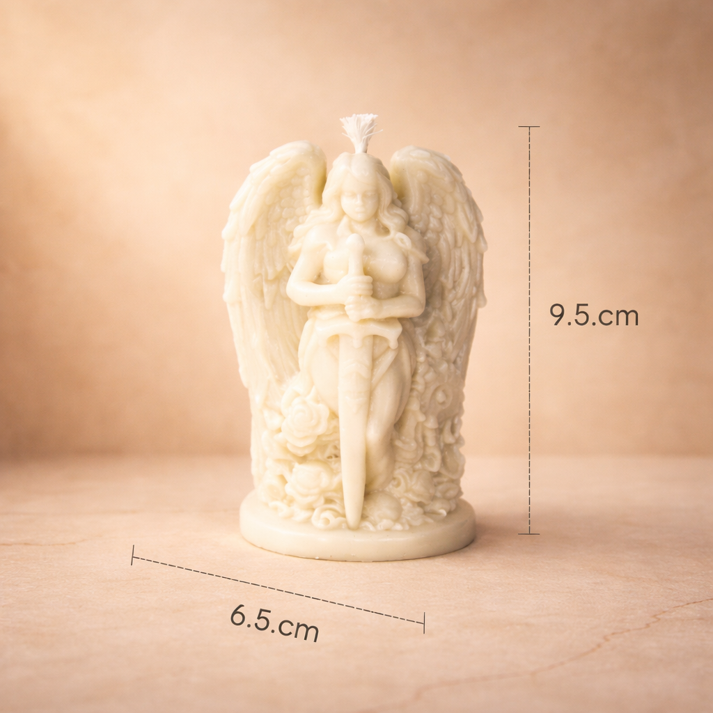Guardian Angel Candle | Handmade Angel Candle | Spiritual Home Decor | Unique Gift | Angel Statue Candle