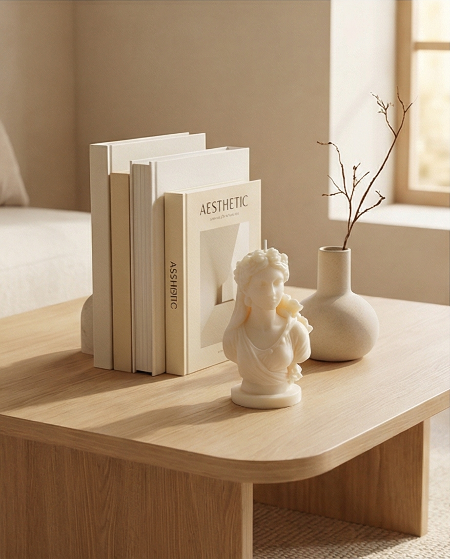 Classic Goddess Bust Candle – Elegant Artistic Decor