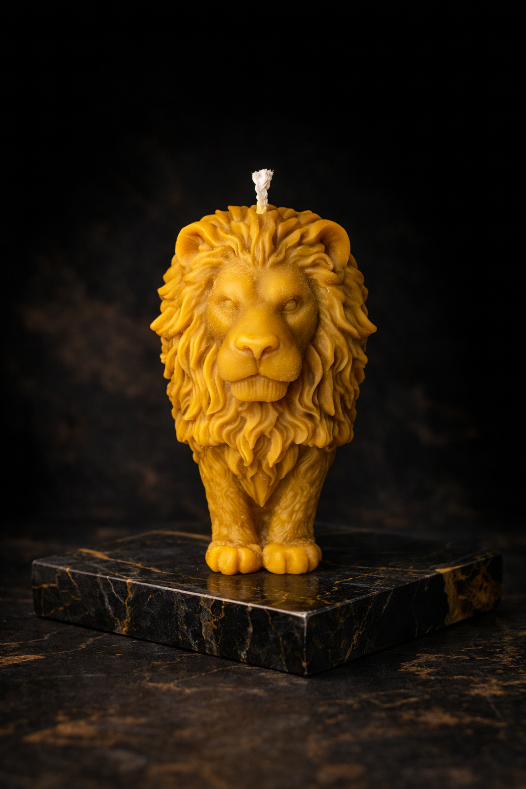 Lion Candle | Golden Lion Candle | Animal Candle | Handmade Decorative Candle | Unique Gift