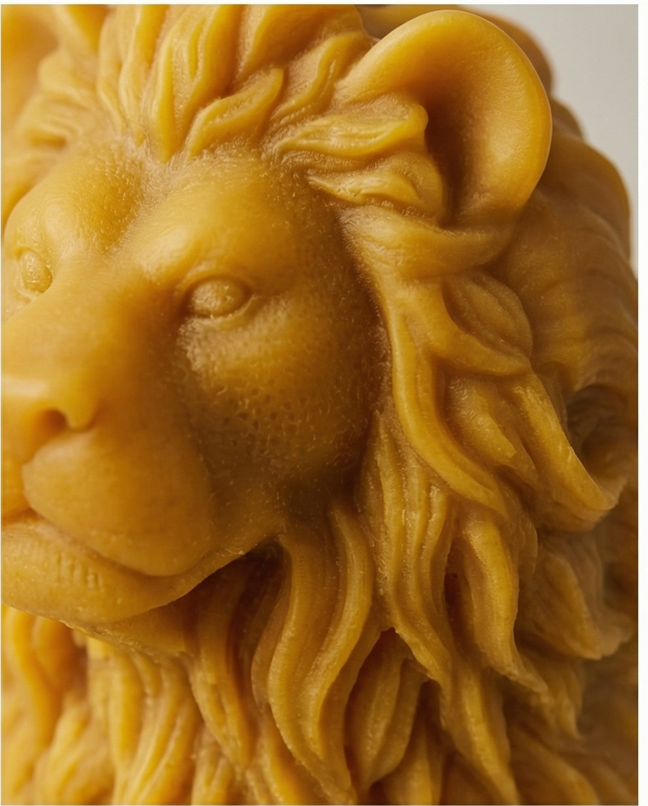 Lion Candle | Golden Lion Candle | Animal Candle | Handmade Decorative Candle | Unique Gift