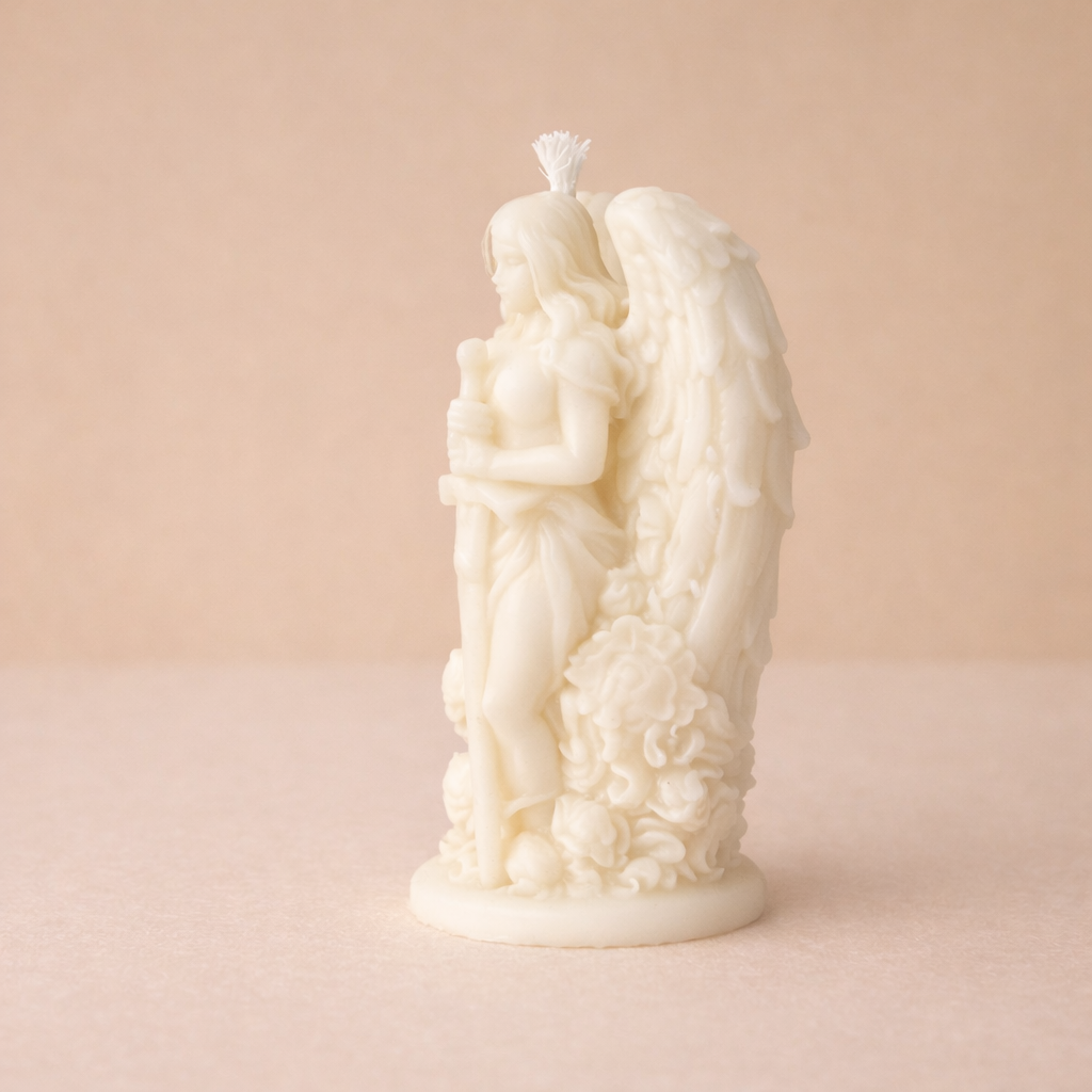 Guardian Angel Candle | Handmade Angel Candle | Spiritual Home Decor | Unique Gift | Angel Statue Candle