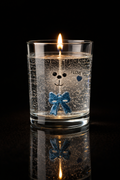 3D Crystal Teddy Bear Love Gel Candle – Handmade Luxury Decorative Glass Candle