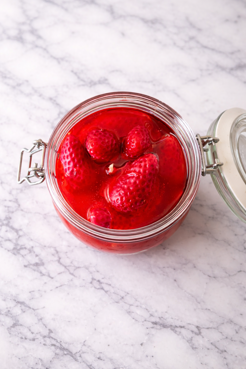 Strawberry Jar Candle | Handmade Fruit Candle | Aesthetic Soy Wax Candle | Berry Scented Candle | Gift for Her | Home Decor Candle