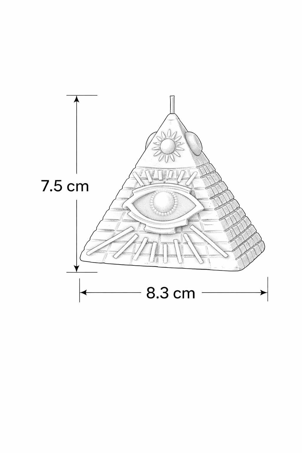Illuminati Pyramid Candle