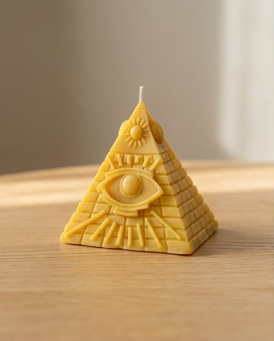 Illuminati Pyramid Candle