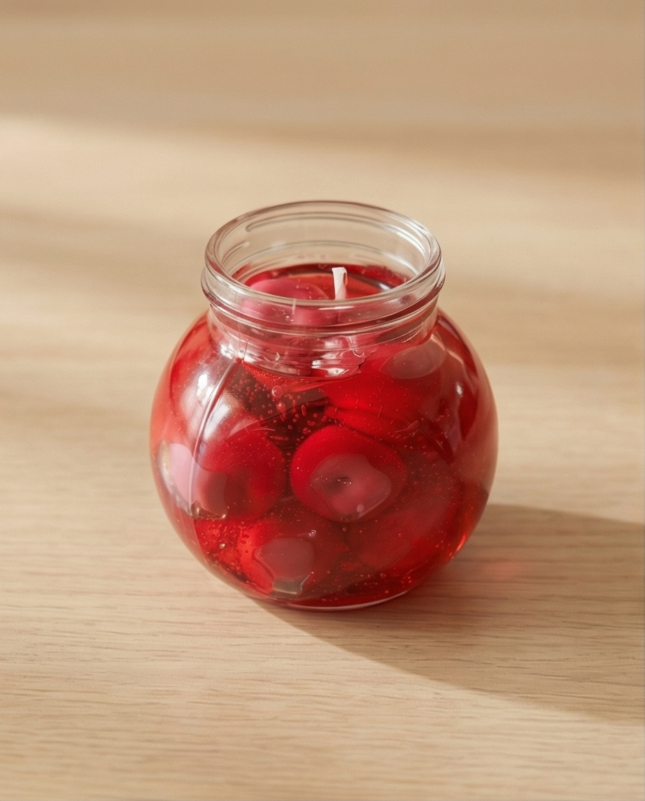 Cherry Jar Candle | Handmade Fruit Candle | Cherry Soy Wax Candle | Aesthetic Candle | Gift for Her | Home Decor