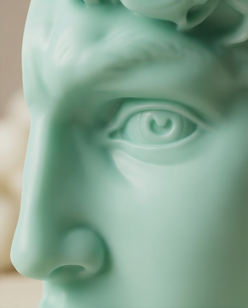 Abstract Face Candle – Luxury Sculpted Decor (15 cm)