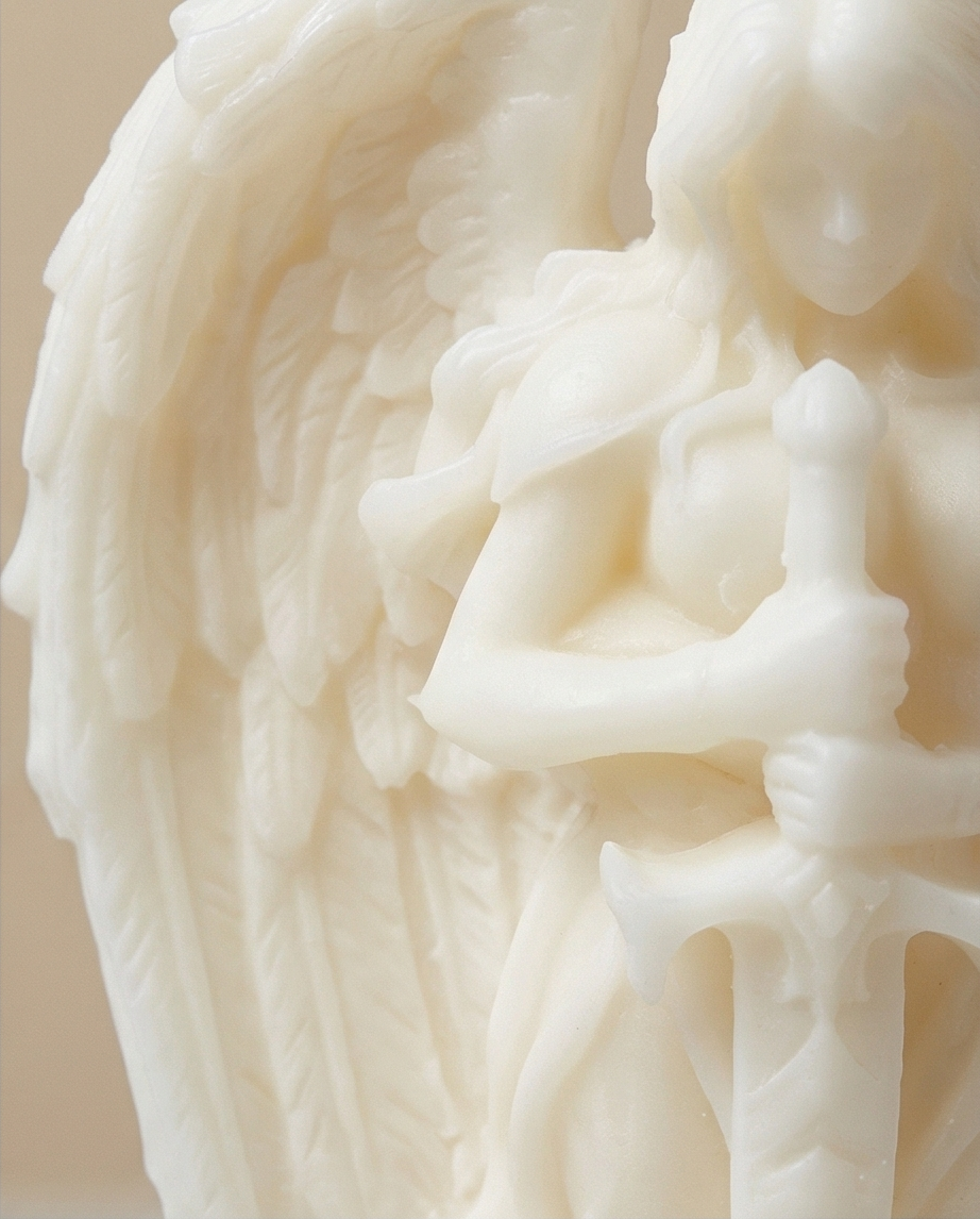 Guardian Angel Candle | Handmade Angel Candle | Spiritual Home Decor | Unique Gift | Angel Statue Candle