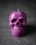 Neon Skull Candle