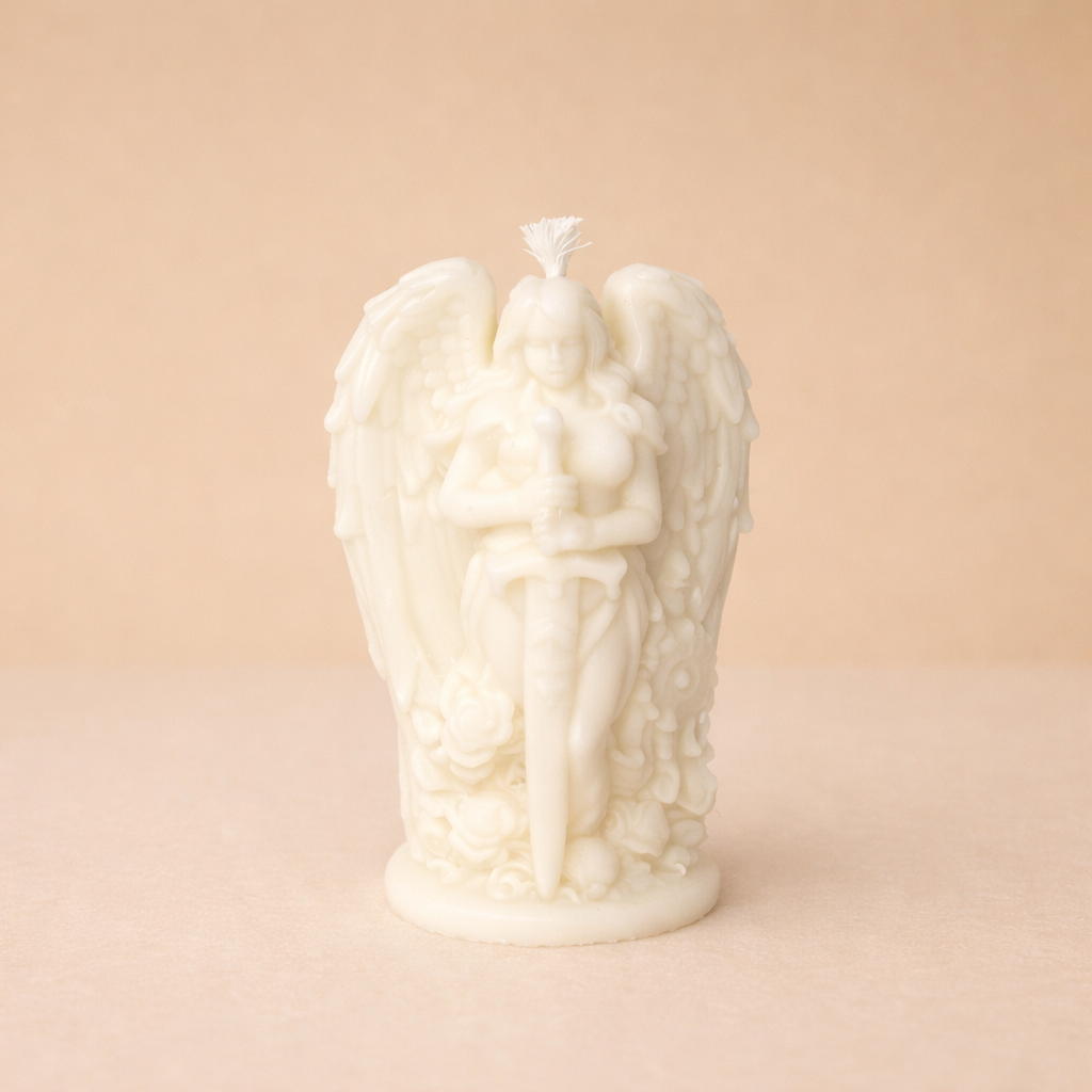 Guardian Angel Candle | Handmade Angel Candle | Spiritual Home Decor | Unique Gift | Angel Statue Candle