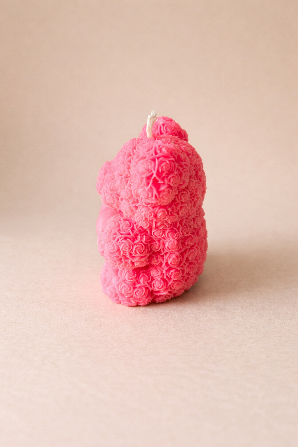 Rose Teddy Bear Candle | Romantic Gift Candle | Valentine Gift | Handmade Bear Candle | Cute Decor