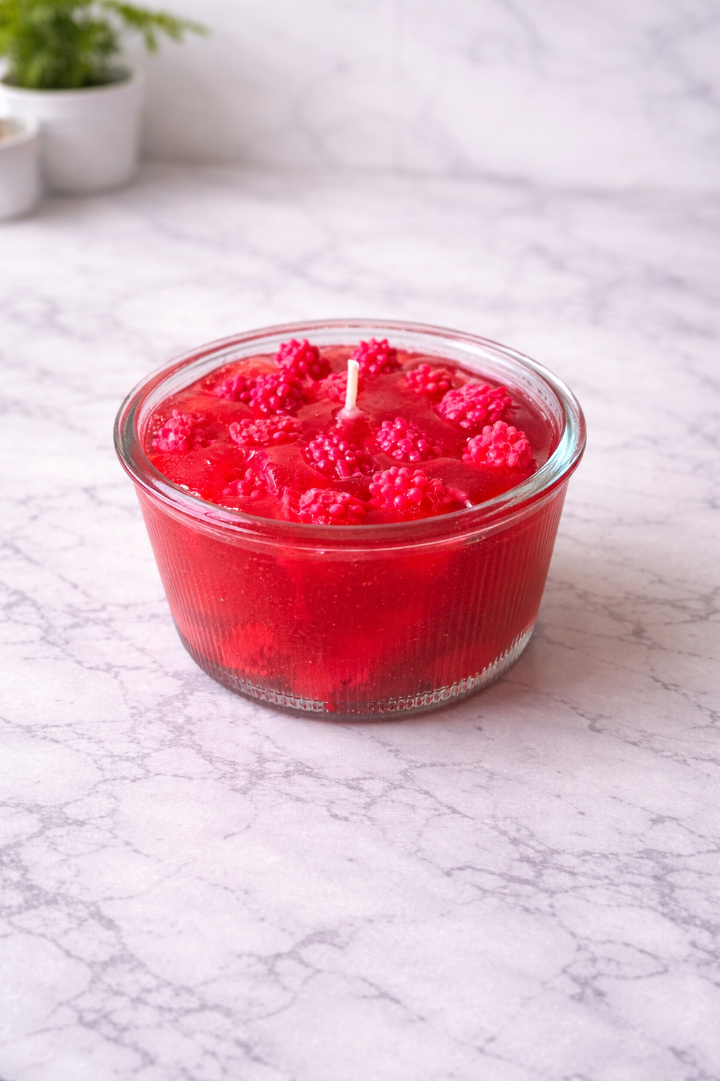 Raspberry Jar Candle | Handmade Fruit Candle | Berry Soy Wax Candle | Aesthetic Candle | Gift for Her | Home Decor