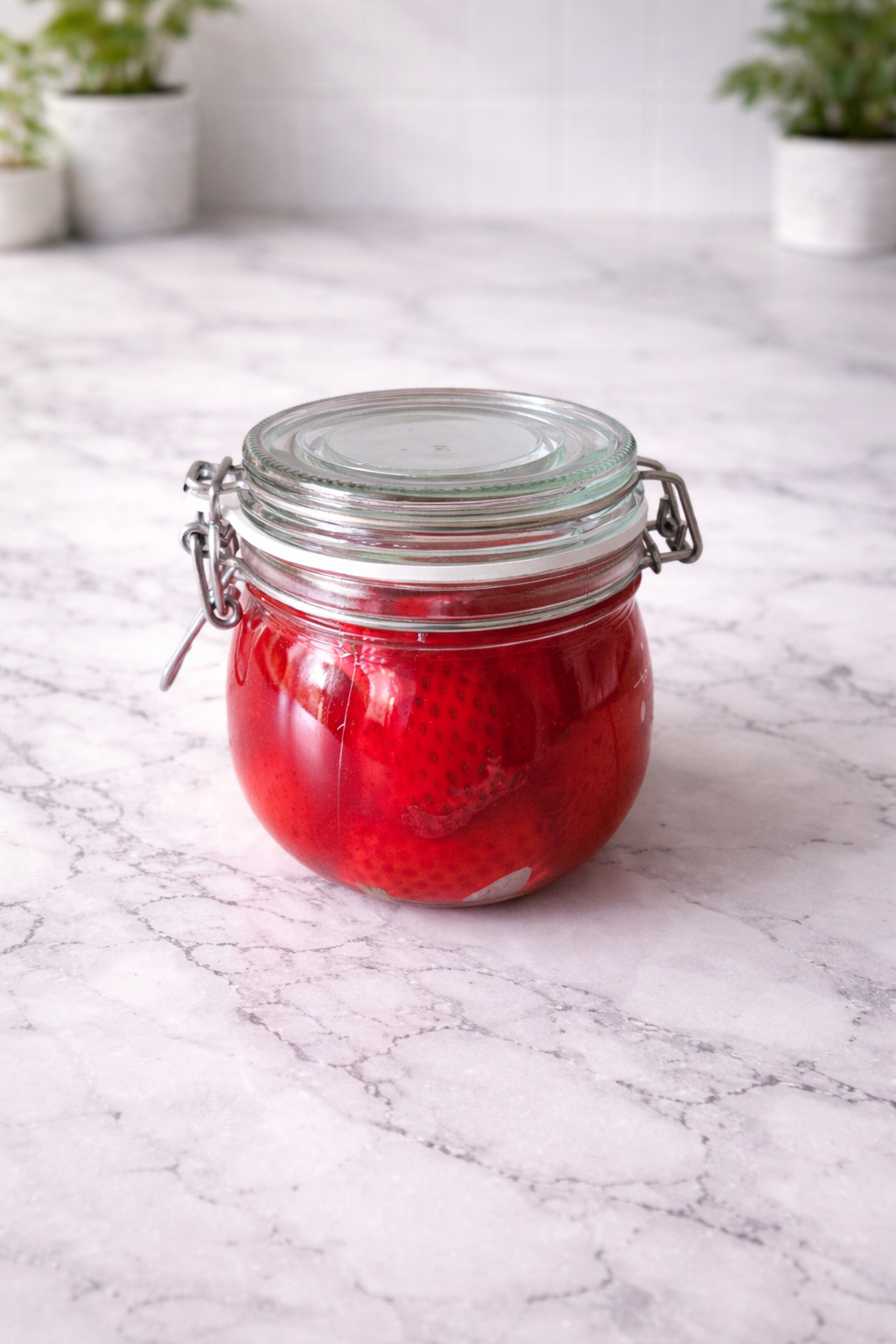 Strawberry Jar Candle | Handmade Fruit Candle | Aesthetic Soy Wax Candle | Berry Scented Candle | Gift for Her | Home Decor Candle