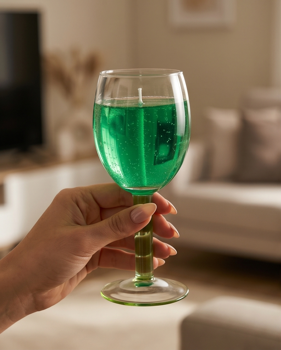 Glass Candle | Romantic Luxury Candle | Handmade Decorative Candle | Unique Gift for Her | Home Decor