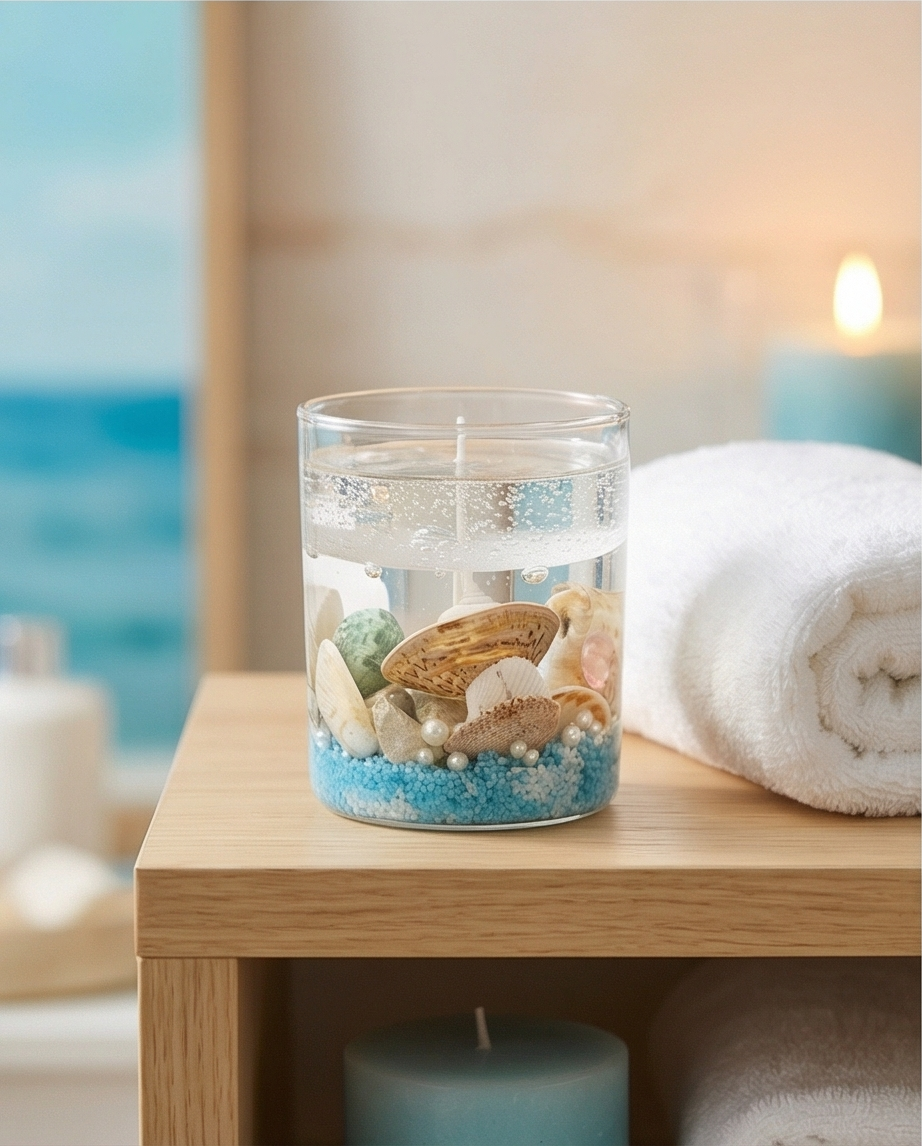 Seashell Candle