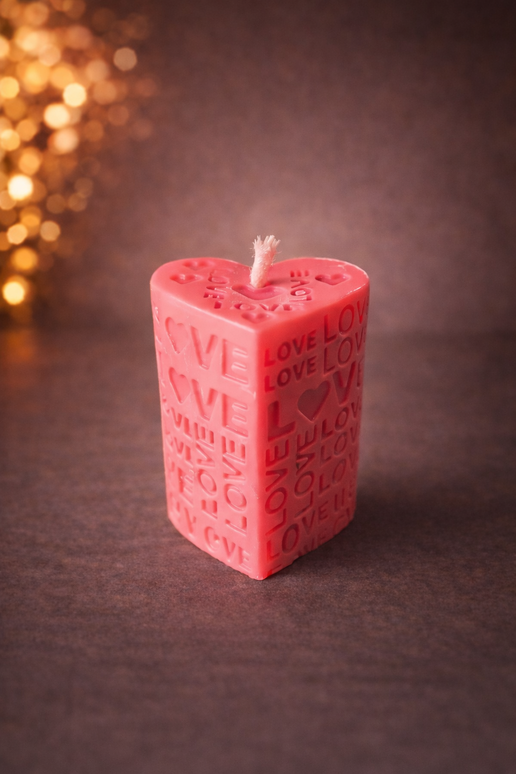 Endless Love Candle – Romantic Heart Candle, Valentine Gift, Handmade Love Candle, Cute Romantic Decor, Anniversary Gift