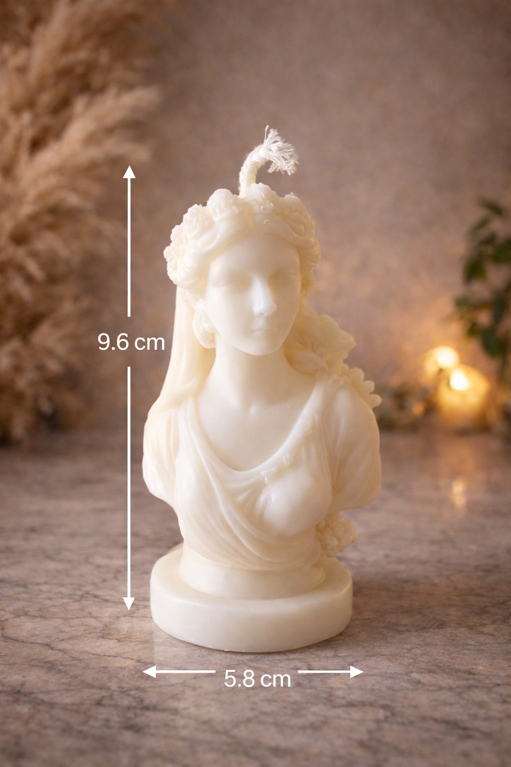 Classic Goddess Bust Candle – Elegant Artistic Decor