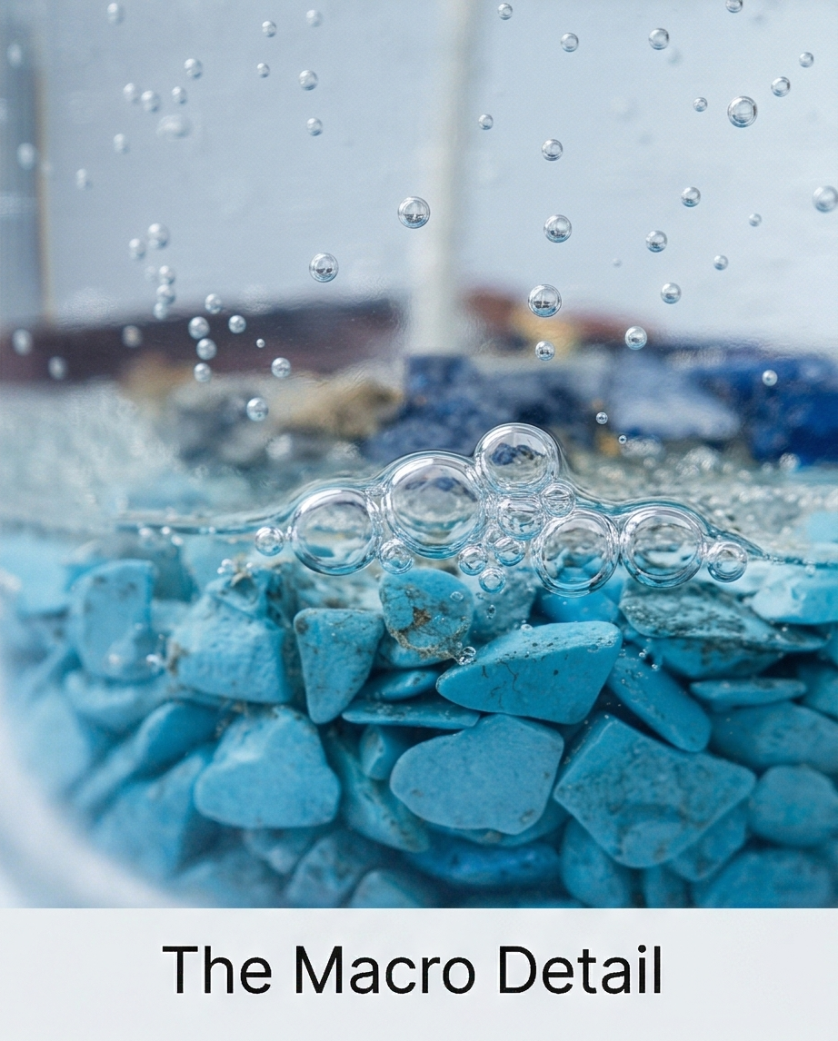 Ocean Crystal Candle.Blue Lagoon Luxury Candle
. Turquoise Stone Gel Candle