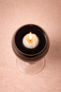 Black Wine Glass Candle | Romantic Luxury Candle | Handmade Decorative Candle | Unique Gift for Her | Home Decor