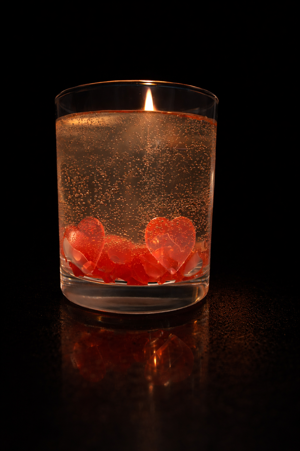 3D Crystal Teddy Bear Gel Candle – Handmade Luxury Decorative Glass Candle