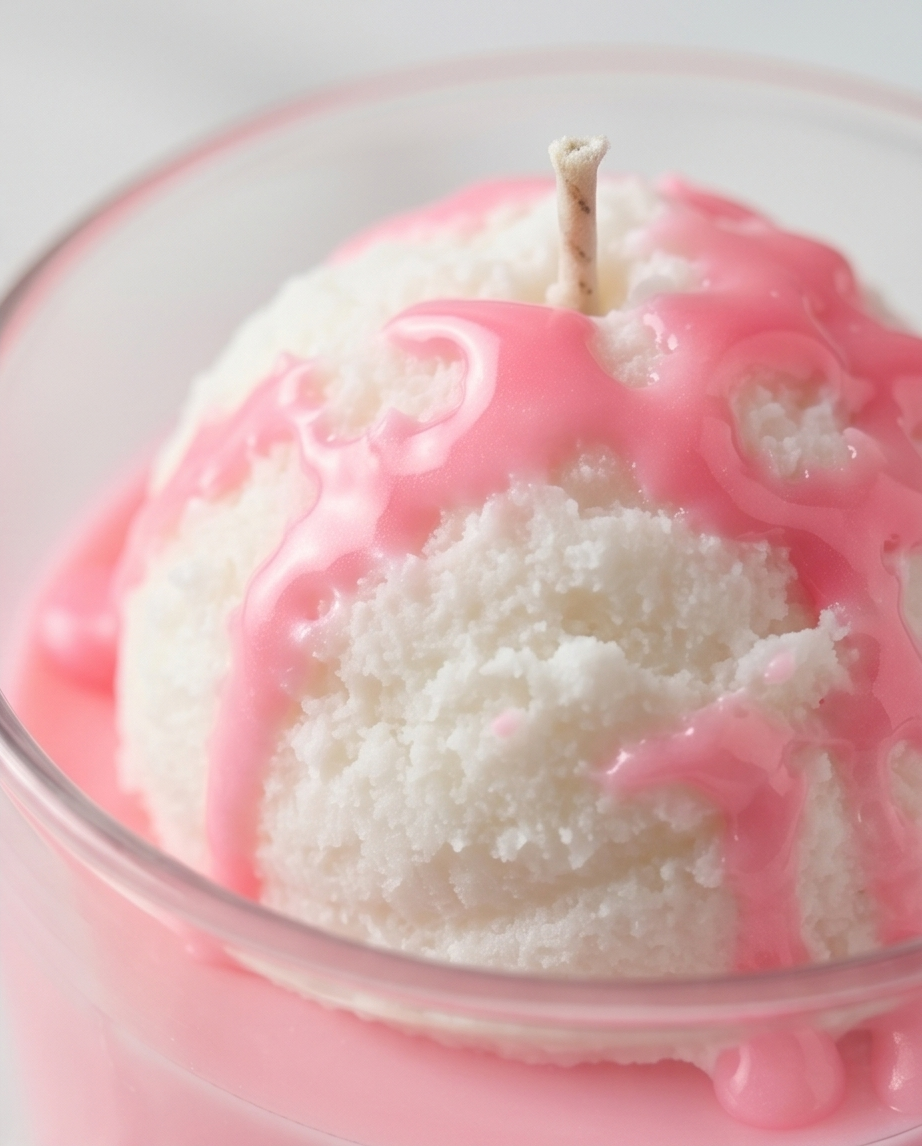 Dessert-Kerze / Milkshake-Kerze.