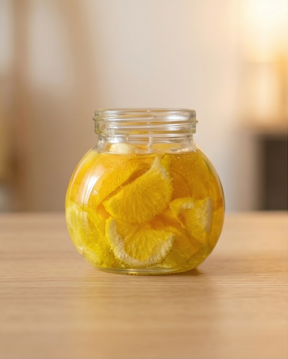Lemon Jar Candle | Handmade Citrus Fruit Candle | Lemon Soy Wax Candle | Aesthetic Candle | Gift for Her | Home Decor