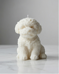 Velvet Puppy Candle – 14 cm
