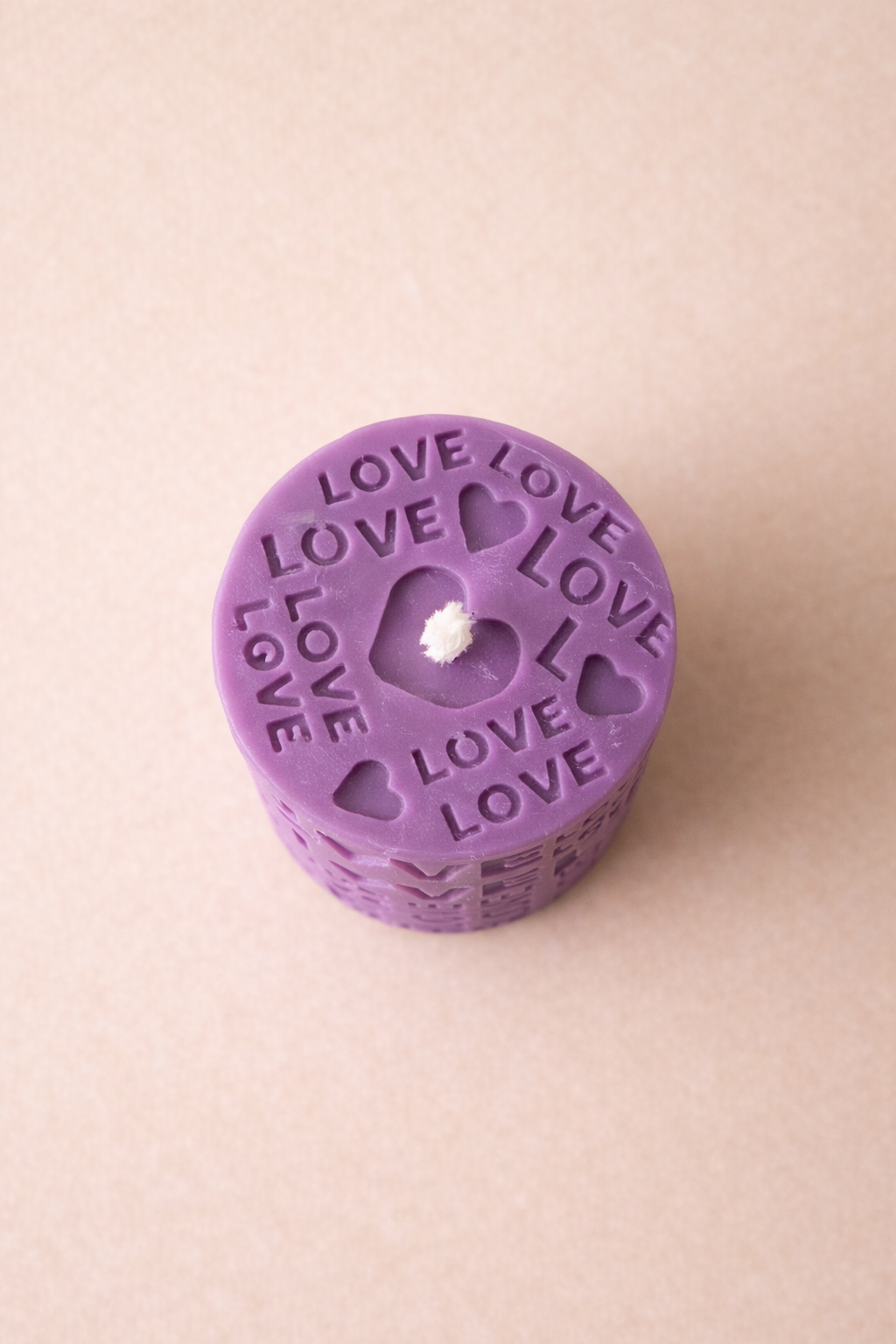 Violet Love Candle – Romantic Love Candle, Valentine Gift, Handmade Decorative Candle, Anniversary Gift, Romantic Home Decor