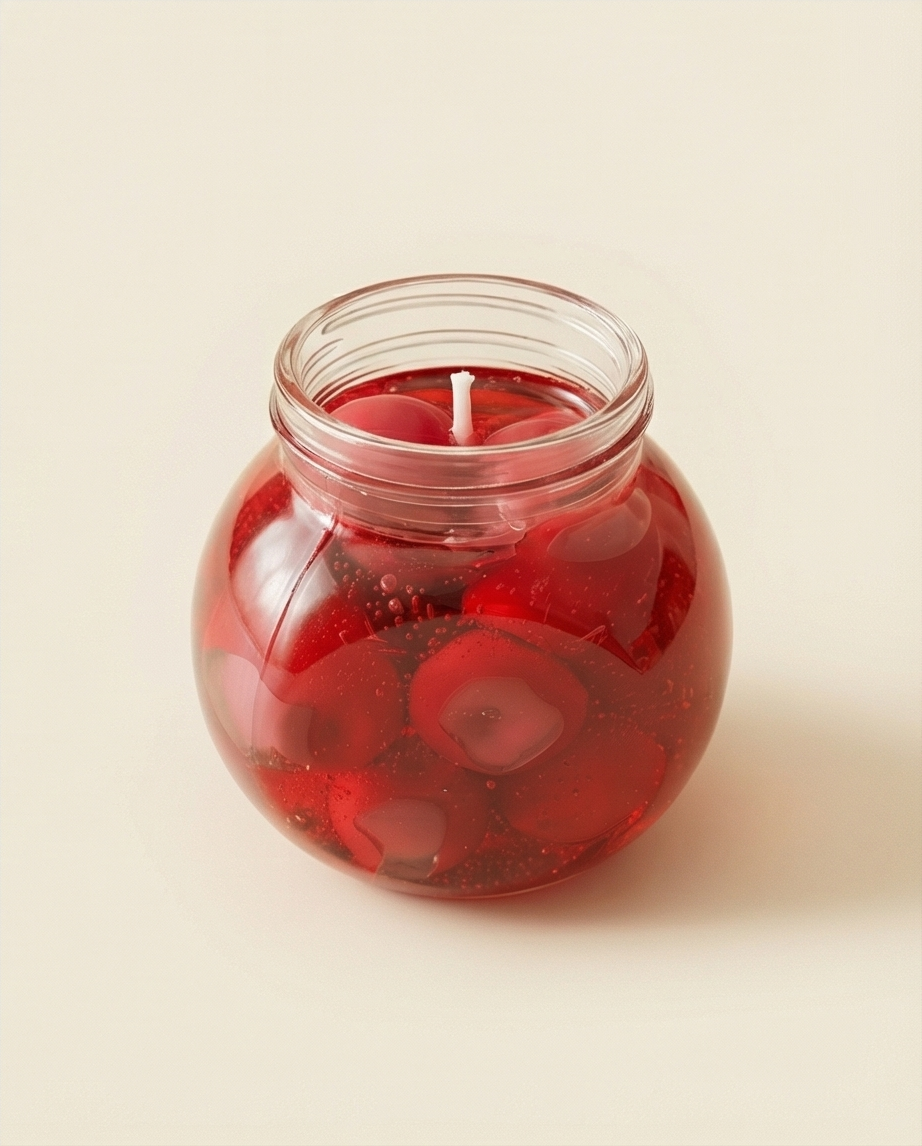 Cherry Jar Candle | Handmade Fruit Candle | Cherry Soy Wax Candle | Aesthetic Candle | Gift for Her | Home Decor