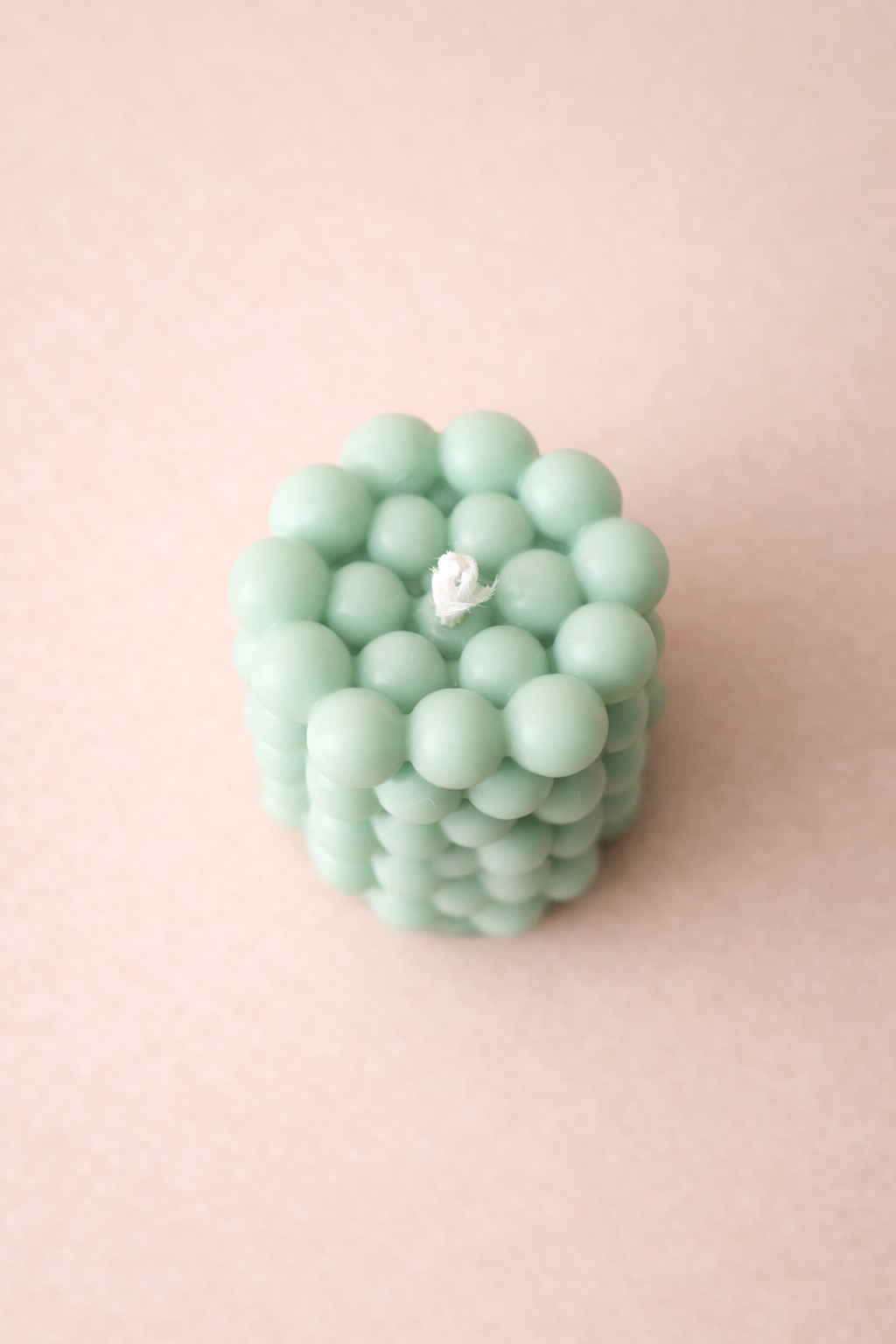 Mint Bubble Candle – Bubble Pillar Candle, Modern Decorative Candle, Minimalist Home Decor, Handmade Candle Gift, Aesthetic Room Decor