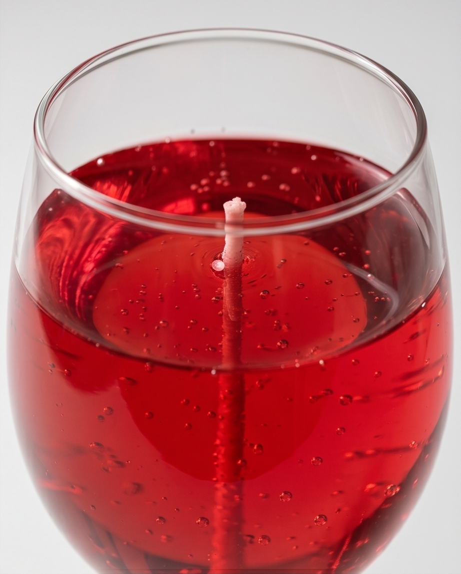 Red Wine Glass Candle | Romantic Luxury Candle | Handmade Decorative Candle | Home Decor