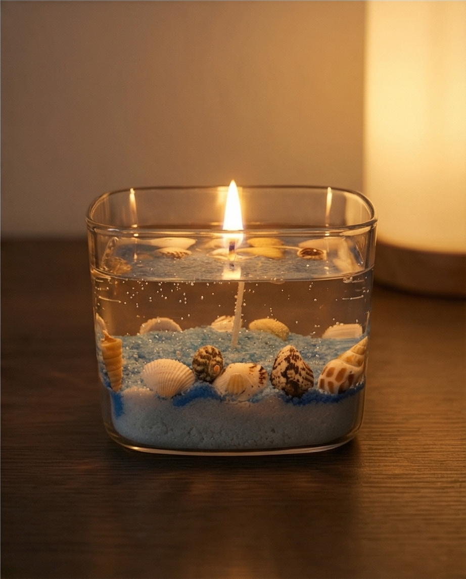 Ocean Seashell Candle | Beach Decor Candle | Coastal Home Decor | Handmade Ocean Candle | Gift for Her