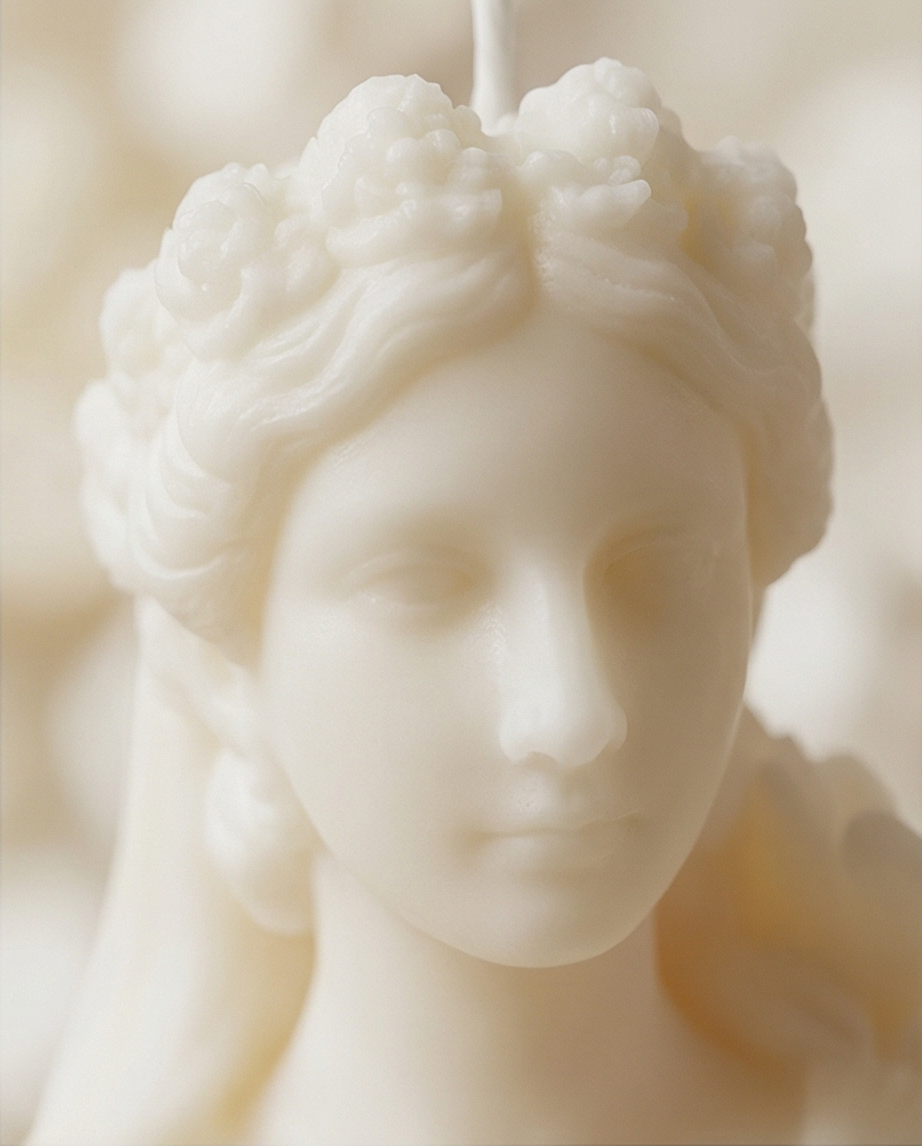Classic Goddess Bust Candle – Elegant Artistic Decor