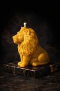 Lion Candle | Golden Lion Candle | Animal Candle | Handmade Decorative Candle | Unique Gift