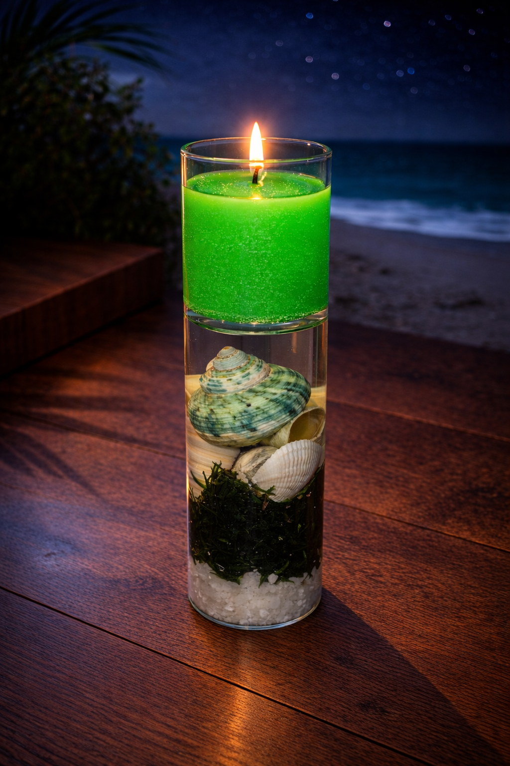 Seashell Ocean Candle | Beach Decor Candle | Coastal Home Decor | Handmade Sea Shell Candle | Gift for Her