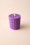 Violet Love Candle – Romantic Love Candle, Valentine Gift, Handmade Decorative Candle, Anniversary Gift, Romantic Home Decor