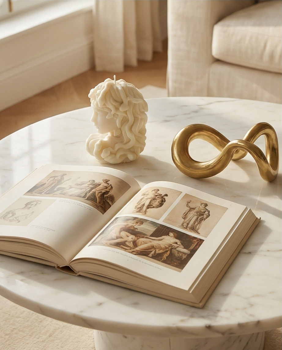 Medusa Sculpture Candle – Luxury Greek Myth Decor (15 cm)