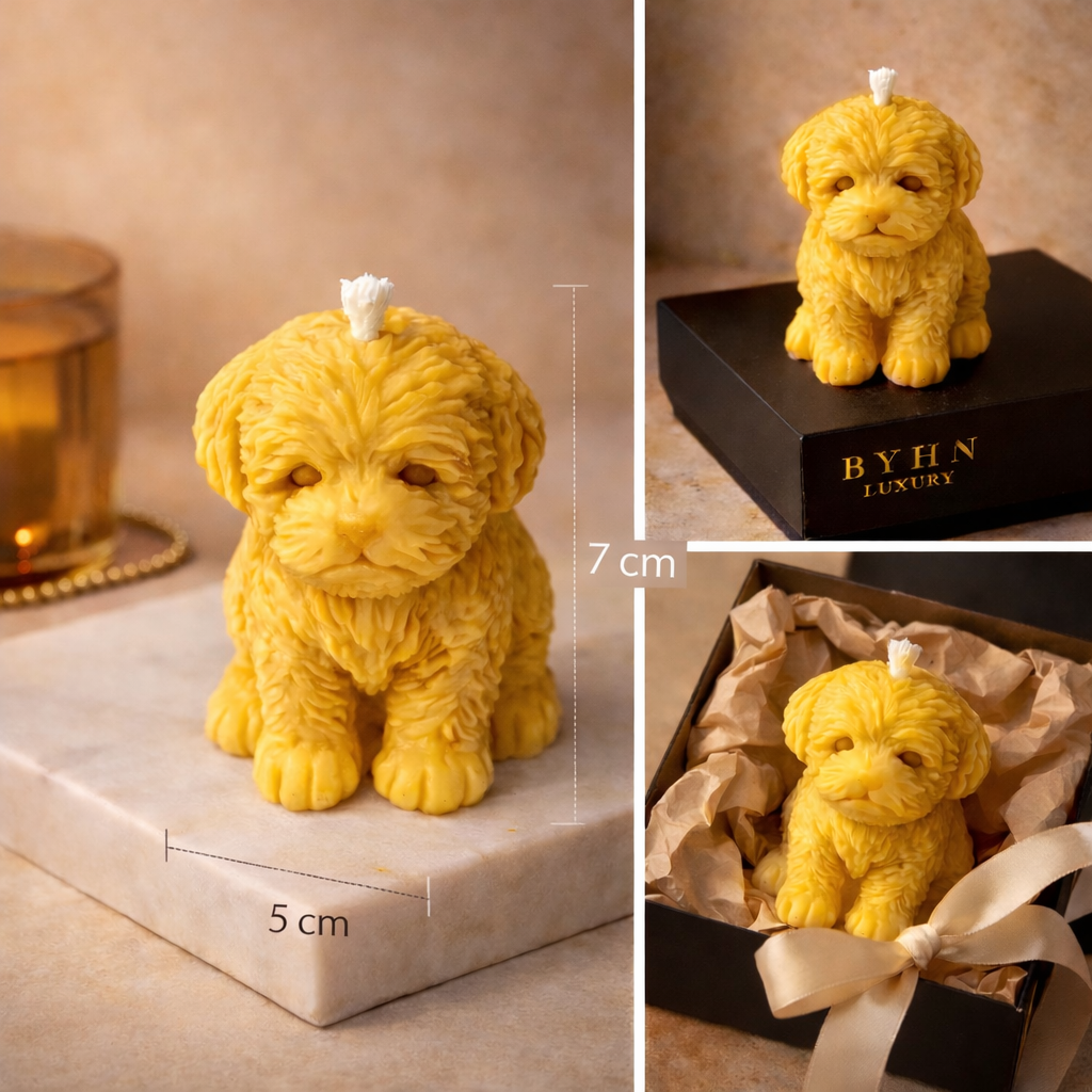 Puppy Candle | Cute Dog Candle | Handmade Animal Candle | Dog Lover Gift | Unique Home Decor