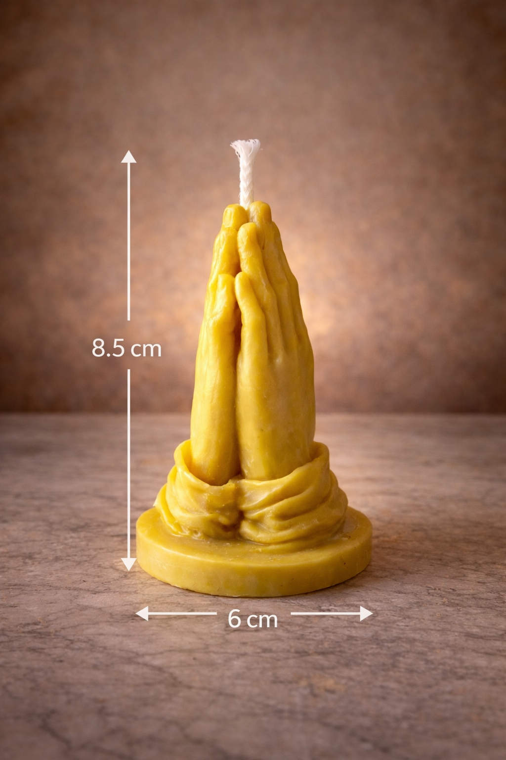 Praying Hands Candle – Spiritual Sculpted Decor